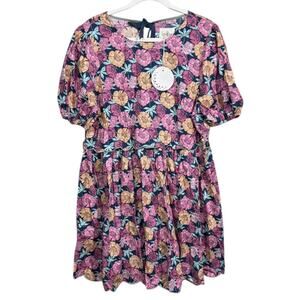 Umgee - NWT - Floral Scalloped Hem Dress - Size XL